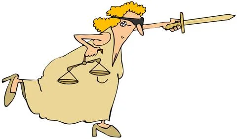 Lady justice Stock Illustration