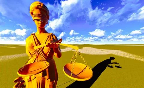 Lady Justice Stock Illustration