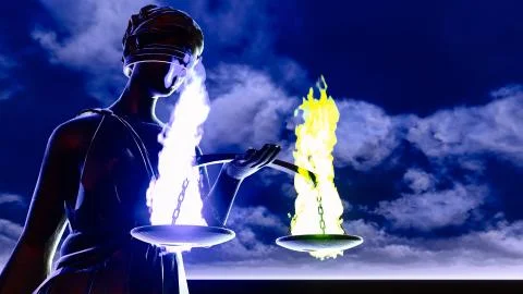 Lady Justice Illustrazione stock