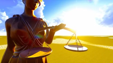 Lady Justice Stock-Illustration