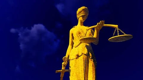 Lady Justice 库存插图