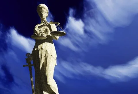 Lady Justice Illustrazione stock