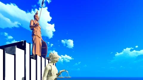Lady Justice Illustrazione stock
