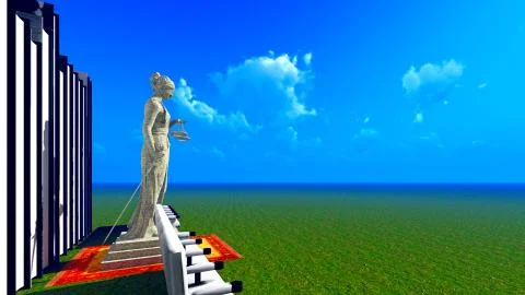 Lady Justice Stock-Illustration