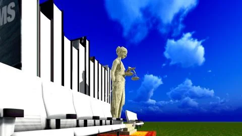 Lady Justice Stock-Illustration