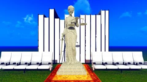 Lady Justice Ilustração Stock