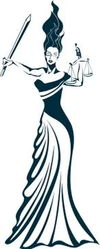 Lady Justice Stockillustratie