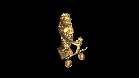 The Lady Justice Statue Stock Footage 280293399