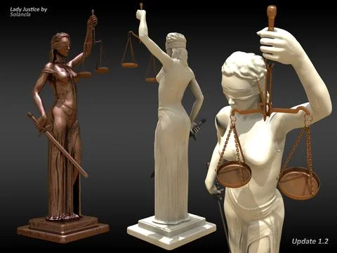 Lady Justice V 1.2 3D Model