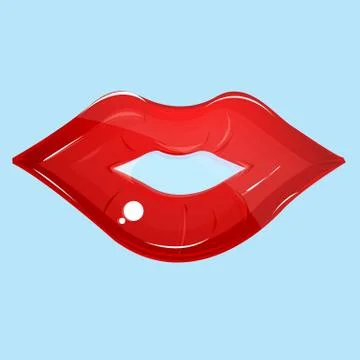 Lady lips Stock-Illustration
