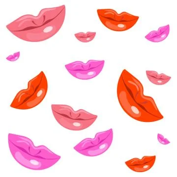 Lady lips Stock Illustration