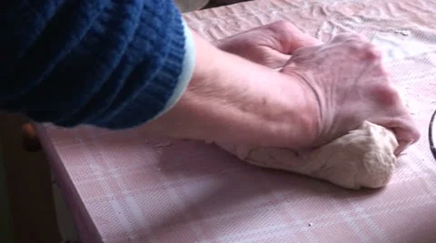 Lady making dumplings (5) Stock Footage 22945841