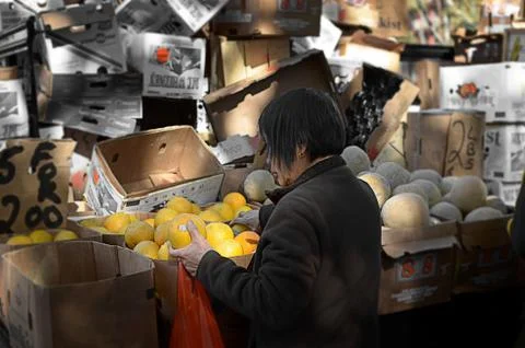 Lady Making a Selection Stock Photos