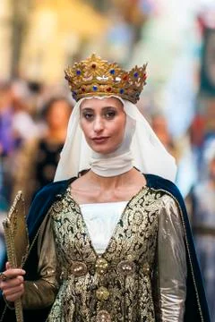 Lady of Middle Ages Stock Photos