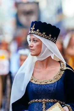 Lady of Middle Ages Stock Photos