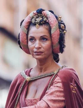 Lady of Middle Ages Stock Photos