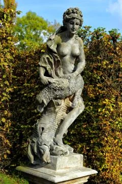 Lady with the mutton Stock Photos