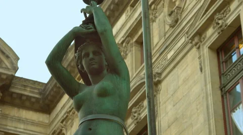 Lady of the opera of Paris Stock Footage 50536634