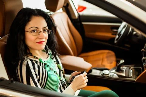 Lady passenger Stock Photos