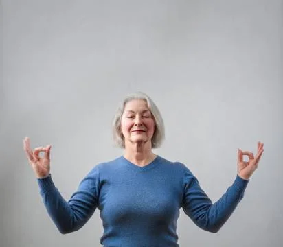 Lady in peace Stock Photos