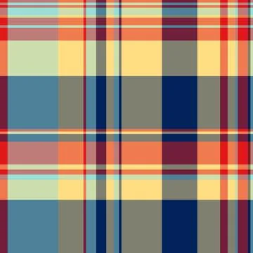 Lady plaid vector seamless, abstract check background textile. Folk fabric .. Stock Illustration
