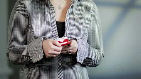 Lady pulls out cigarette Stock Footage 938969