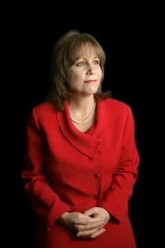 Lady In Red - Faces Future Foto stock