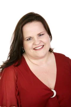 Lady in Red Stock Photos