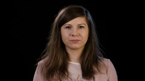 A Lady Showing Boredom Stock Footage 86623311