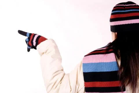 Lady in Stripes 写真素材