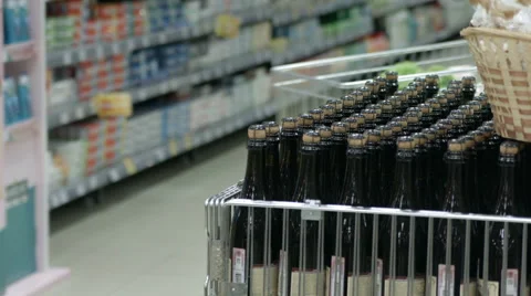 Lady in a supermarket Stock Footage 67979809