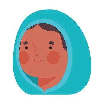 Lady using hijab Stock Illustration