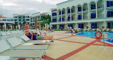 Lady on Vacation Stock Footage 90360733