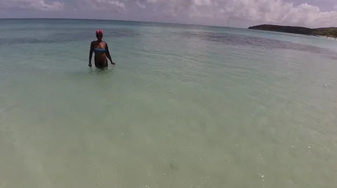 Lady in Water Video stock 49728890