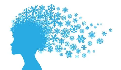 Lady winter Stock Illustration