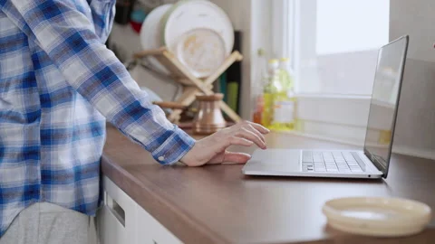 Lady working at home Stock Footage 177978811