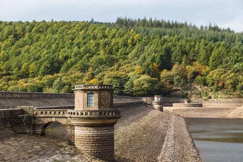 Ladybower Dam in Derbyshire Stock Photos