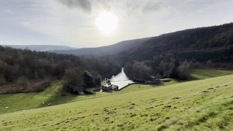 Ladybower Reservior Stock Footage 300959725