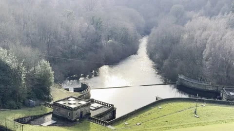 Ladybower Reservior Stock Footage 300959731