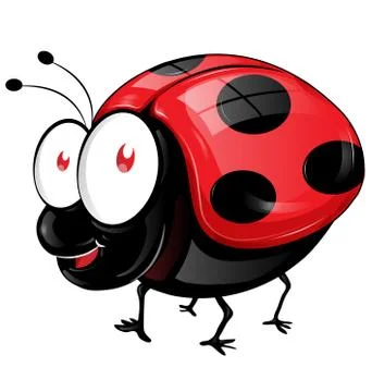 Ladybug cartoon Stockillustratie