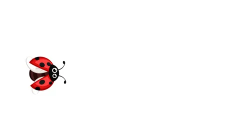 Ladybug flies, lands, and flies away on a white background. Top view, alpha Stock Footage 124320465