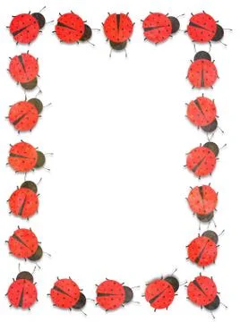 Ladybug Frame Stock Illustration