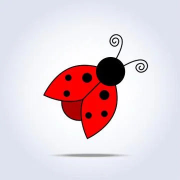 Ladybug icon Stock Illustration
