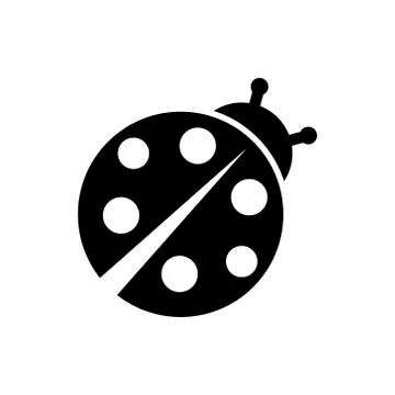 Ladybug icon isolated on white background. Vector illustration Stock Illustration