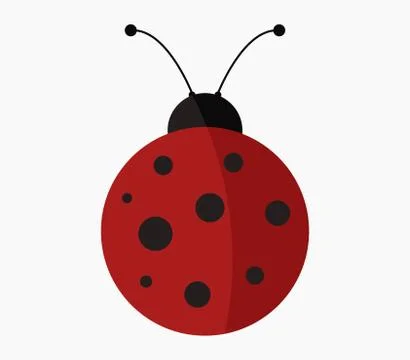 Ladybug icon on white background Stock Illustration