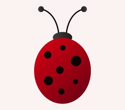Ladybug icon on white background Stock Illustration