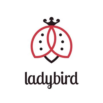Ladybug Line Icon or Logo Illustration