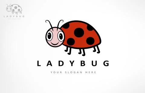 Ladybug logo vector. Insect design. Stock Illustration