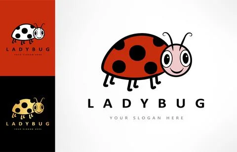 Ladybug logo vector. Insect design. Stock Illustration