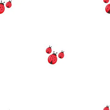 Ladybug pattern Stock Illustration